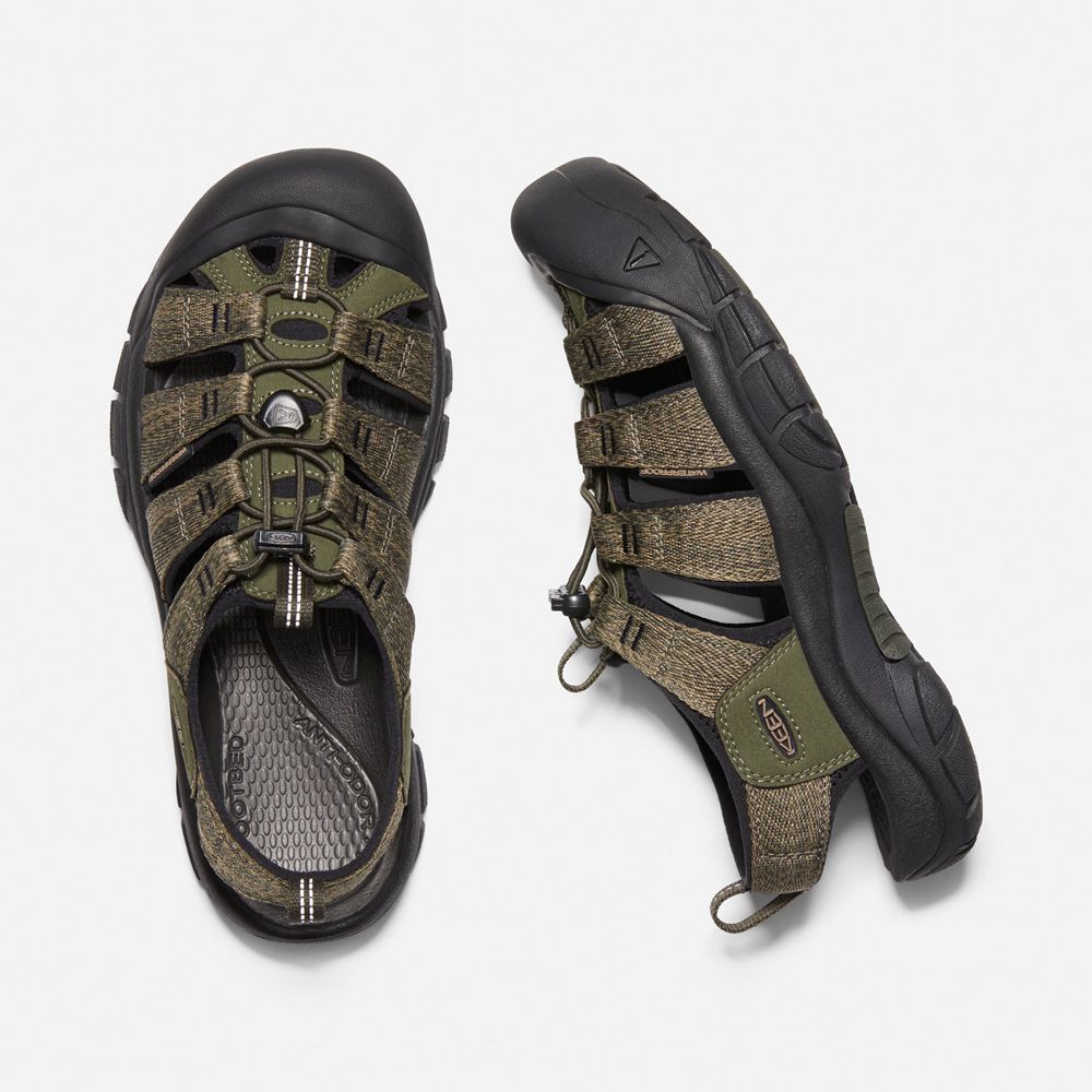 Keen Outdoor Sandalet Erkek Zeytin Yeşili/Siyah - Newport H2 - Türkiye AMGQ48723